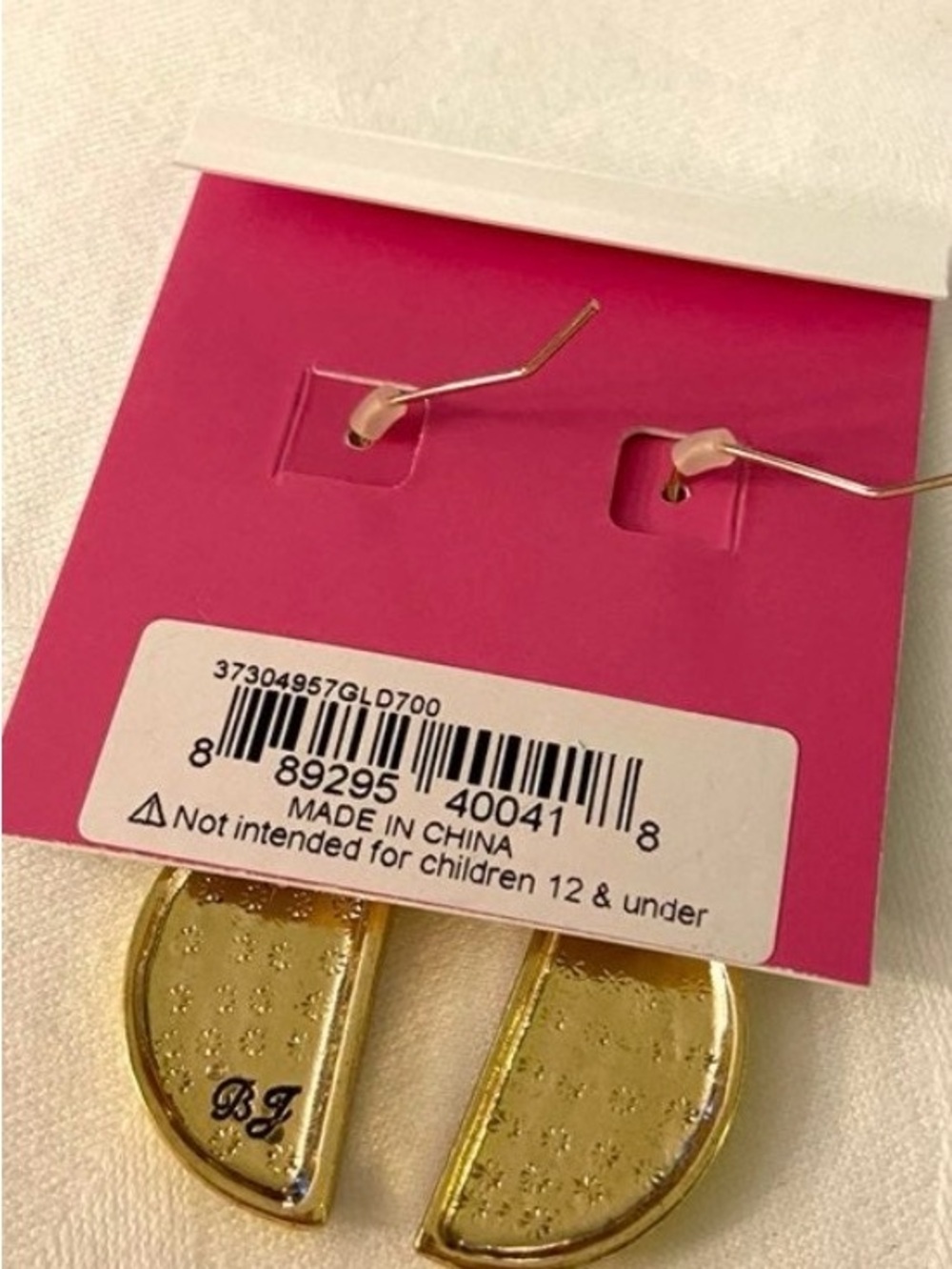 BETSEY JOHNSON Sparkling Bejeweled Lemon Slice Enamel & Crystal Earrings NEW NWT - Picture 6 of 6